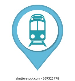 train vehicle isolated icon