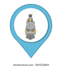 train vehicle isolated icon