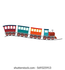 train vehicle isolated icon