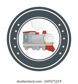 train vehicle isolated icon