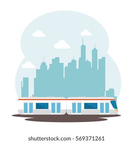 train vehicle isolated icon