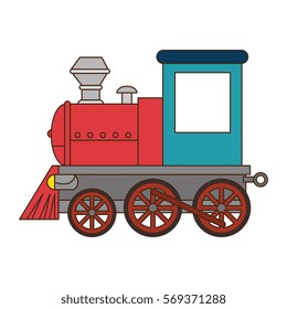 train vehicle isolated icon