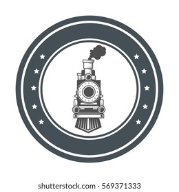 train vehicle isolated icon