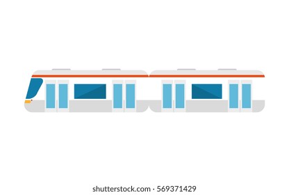 train vehicle isolated icon
