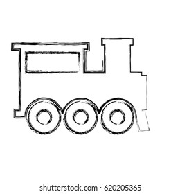 train vehicle isolated icon