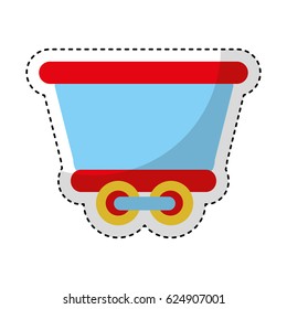 train vehicle isolated icon