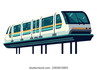 train wagon illustration over white