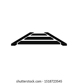 train way icon vector sign symbol isolated
