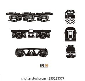 train wheel silhouette