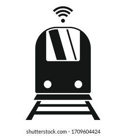 Train wifi point icon. Simple illustration of train wifi point vector icon for web design isolated on white background