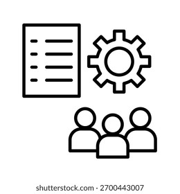 Trainee Outline Icon Vector Illustration