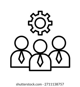 Trainee Outline Icon Vector Illustration
