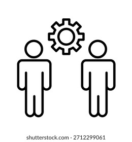Trainee Outline Icon Vector Illustration