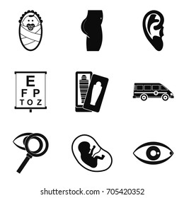 Traineeship icons set. Simple set of 9 traineeship vector icons for web isolated on white background