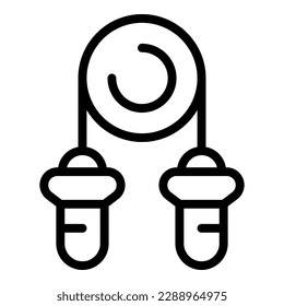 Trainer espander icon outline vector. Hand element. Power exercise