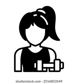 Trainer Glyph Icon, Vector illustration