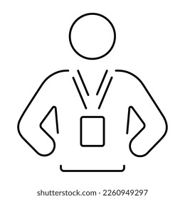 trainer icon on white background, vector illustration.