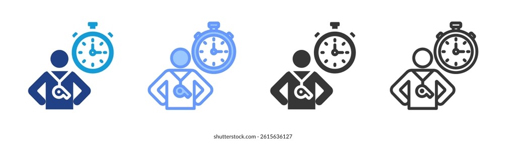 Trainer icon set multiple style collection