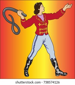  TRAINER  MAN
color image of a man who trains predatory animals
