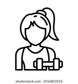 Trainer Outline Icon, Vector illustration