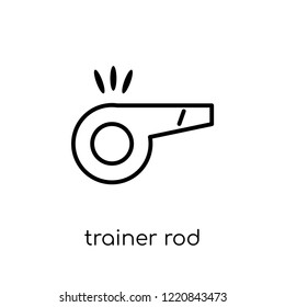 Trainer Rod icon. Trendy modern flat linear vector Trainer Rod icon on white background from thin line Gym and fitness collection, editable outline stroke vector illustration