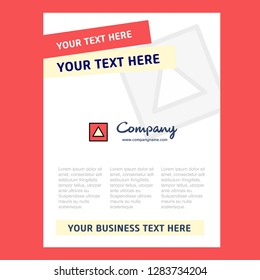 Traingle shape Title Page Design for Company profile ,annual report, presentations, leaflet, Brochure Vector Background