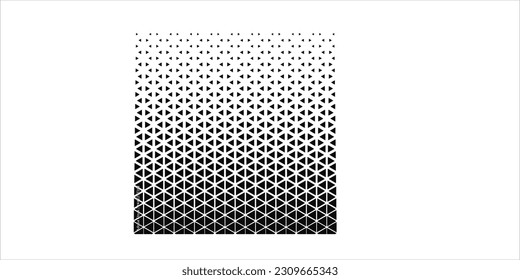 traingle white and black halftone pattern logo design