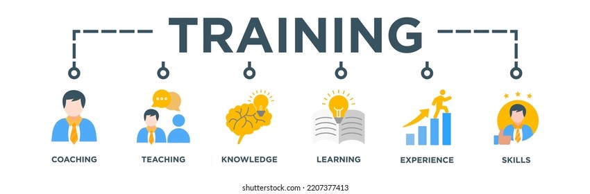 Training Banner Web Icon Vector Illustration Stock Vector (Royalty Free ...