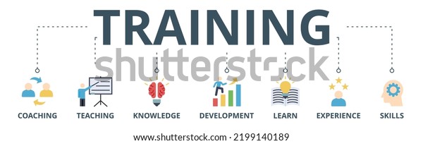 Training Banner Web Icon Vector Illustration Stock Vector (Royalty Free ...