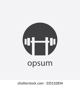 training bar cut identity template icon design element