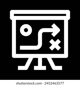 diseño de esquema de icono de panel de formación