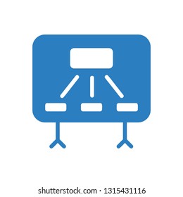 Training board minimal single icon - vector