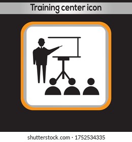 Training center icon. vector graphics