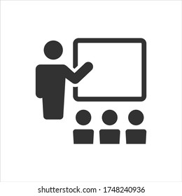 Training Class Vector Icon On White Background