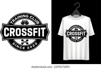 Training club crossfit t-shirt design