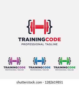 Training Code Logo Vector Design