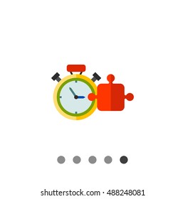 Training Concept Icon with Timer