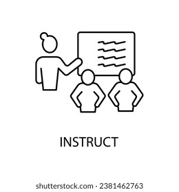 Icono de línea de concepto de entrenamiento. Ilustración de elemento simple. Diseño de símbolos de esquema de concepto de entrenamiento.