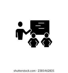 Ausbildungskonzept-Symbol Einfache Elementgrafik. Umriss des Schulungskonzepts Symboldesign.