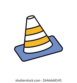 Training Cone Icon vector stock illustration