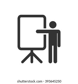 Training, conference, presentation icon. Vector.