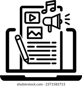 training content icon symbol e learning vector