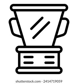 Training cup icon outline vector. Dog play run. Dog school