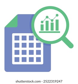 Training Dataset Evaluation Icon. Representing Data Assessment. Machine Learning Training. Dataset Analysis. Model Training Evaluation. Vector Editable icon.