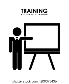 training design over white background vector illustration