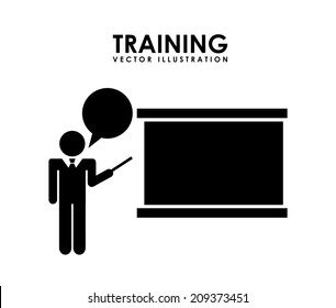training design over white background vector illustration