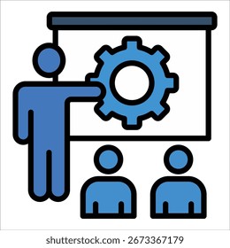 Training And Development Icon Element For Design