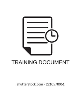 training document icon , document icon