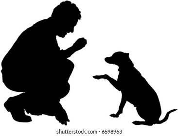 Training the dog for obedience