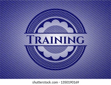 Training emblem with jean high quality background